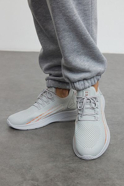 TRENDYOL SHOES Grau Tricot Lace-up Damen Walking Turnschuhe TAKAW25SN00049