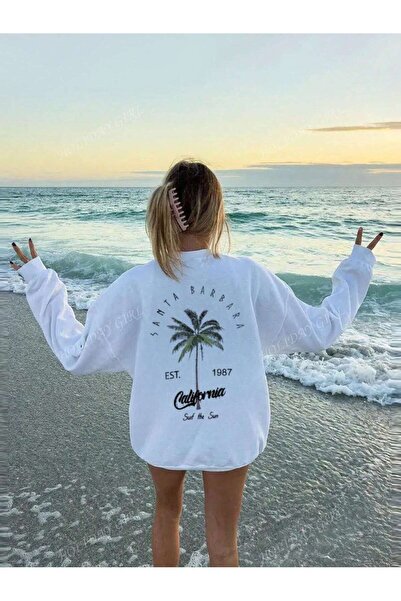 coolart Hanorac de iarnă Santa Barbara - Alb, supradimensionat, cu guler înalt