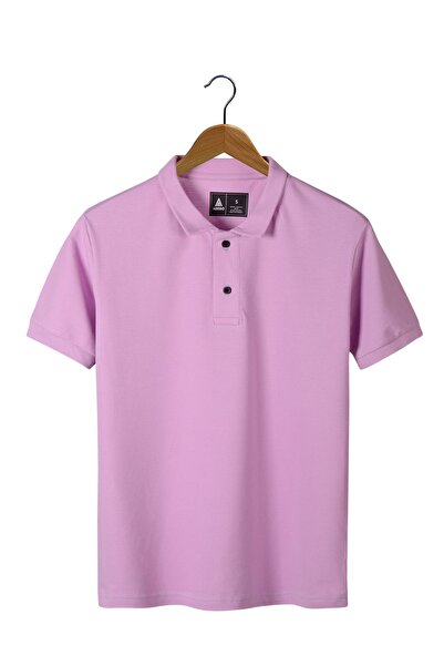 BUCADO Ανδρικό μπλουζάκι Polo Neck Lilac Slim Fit