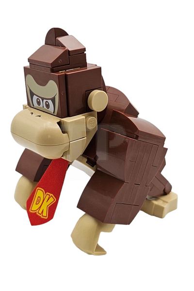 LEGO Super Mario - Donkey Kong Minifigure and Moc Custom Kit with Accessories - 121 Pieces