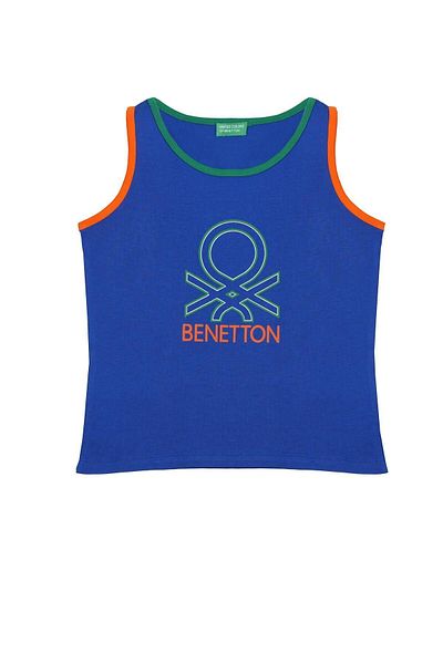 Benetton Момчешки атлетичен костюм - Saks Blue