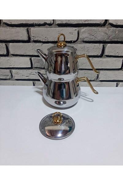 asc.home çelik  çaydanlık seti (1lt-2.1 lt)