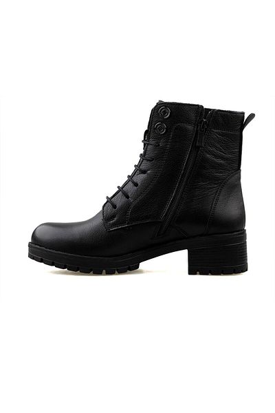 Castle Black Μαύρα γυναικεία μποτάκια casual - 3680 1 μοντέλο