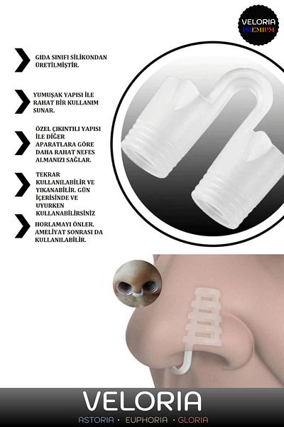 Veloria Premium Series Snoring Reducing Breathing Relaxing Nose Hole Apparatus 20 Pieces