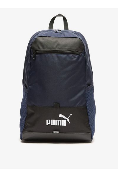 Puma Logo Detail Backpack with Adjustable Straps and Zip Closure