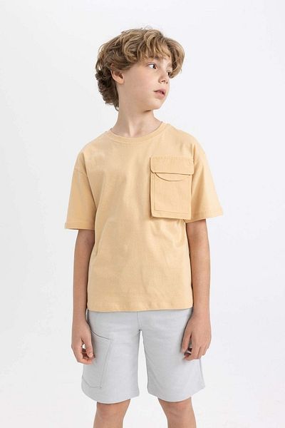 DeFacto Κοντομάνικο μπλουζάκι για αγόρι - Crew Neck C1342a8bg289mc