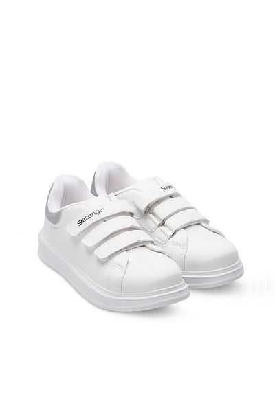 Slazenger Love I Unisex Kids Sneaker - White/Silver