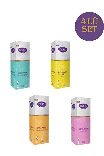 Duru 4'lü Kolonya Set (CAM ŞİŞE)