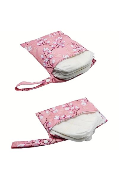 GlassySKY Bebek Bezi/Kıyafet/Çamaşır/Kozmetik Su Geçirmez Saklama Çantası -Okul-Kreş-Havuz-Seyehat (2 Adet)