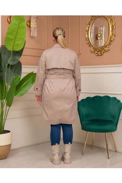 FUERTE XL kadın büyük beden trençkot