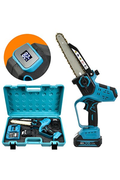 ProHummer Plus Otomatik Yağlamalı Şarjlı El Testeresi Ağaç Odun Dal Kesme Bud...
