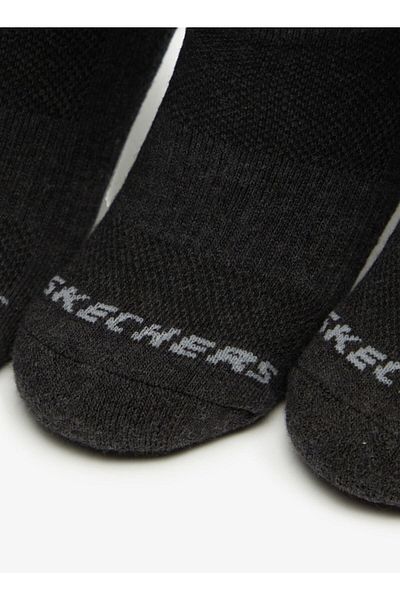 SKECHERS Unisex 1/2 Terry No Show Sports Socks - Sports Socks - Set of 3, S111102B-010