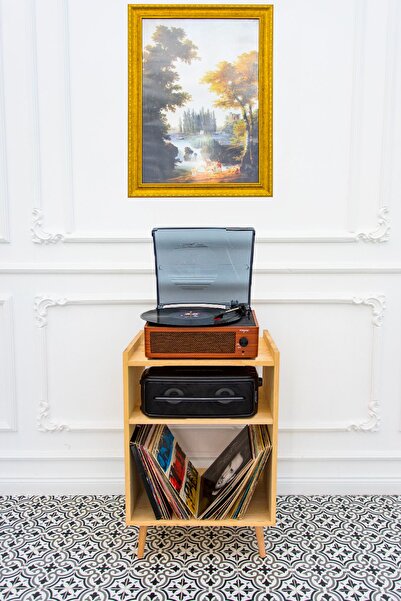 Zecir Pikap Sehpası ve Plak çalar Sehpası, Ahşap Pikap Sehpası