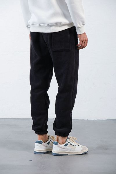 aziso Ανδρικό Oversize Μαύρο Fleece Φούτερ