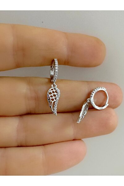 Arescollection ZİRKON TAŞLI 1 ADET KANAT HELİX KIKIRDAK KULAK MEMESİ UYUMLU H...
