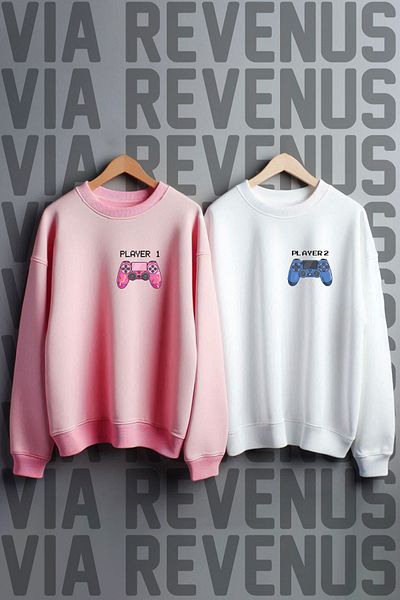 Vordevia Player Printed - Lover Oversize Συνδυαστικό Φούτερ