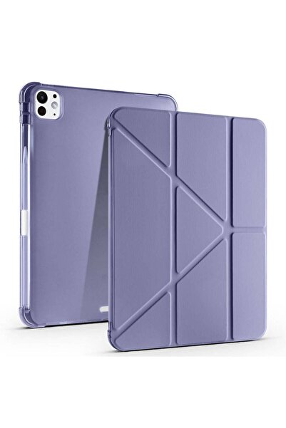 Fogy İpad Pro 7.Nesil 13"inç M4 2024 Uyumlu Kılıf Kalem Bölmeli Standlı Table...