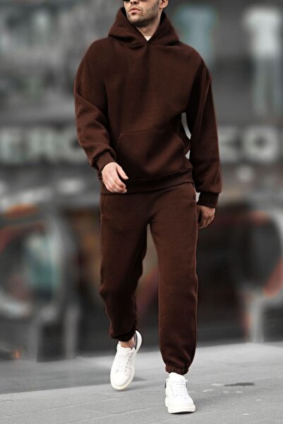 ruNadeS Мъжки комплект анцуг тип кенгуру с джоб с качулка