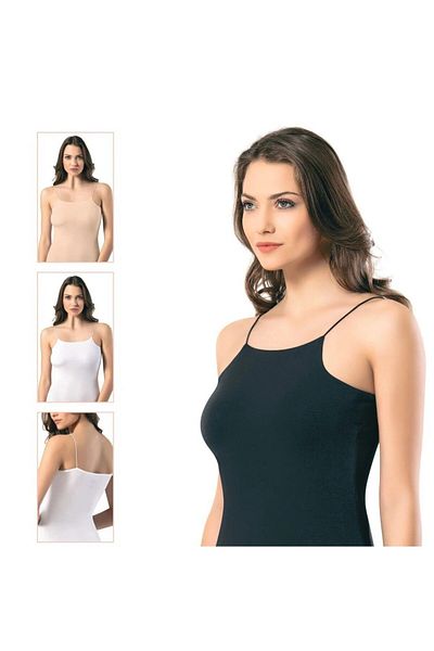 The Clover Cotton Women's Tank Top - Rope Strap, Combed Cotton, 6.4.Cl.Vr6.6Kt