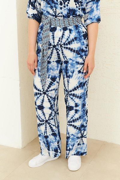 Curly Παντελόνι με σχέδια από βισκόζη