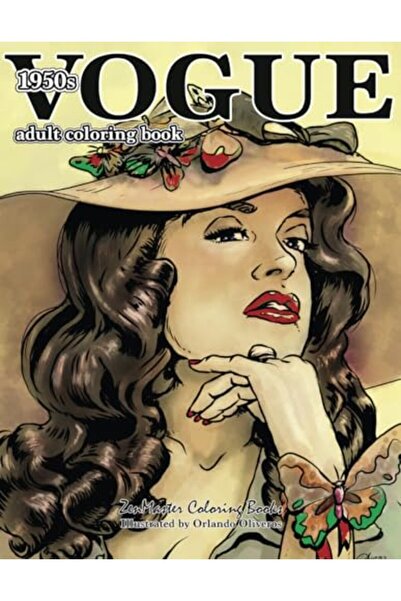 Ingram Vogue 1950S Adult Coloring Book 50S Fashion Coloring Book For Adults