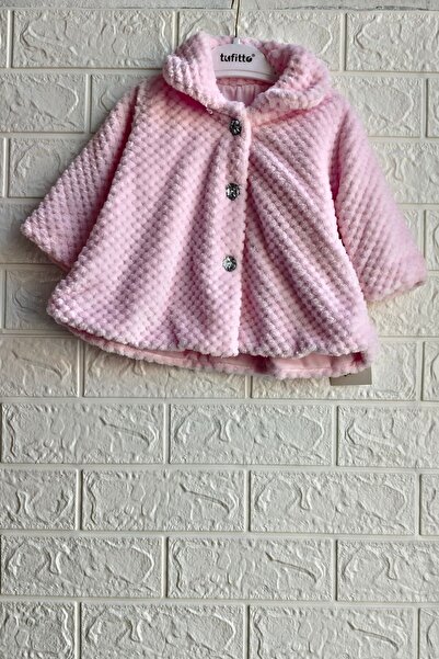 Kids Kız Beek Düğmeli Yünlü Astarlı Peluş Mont