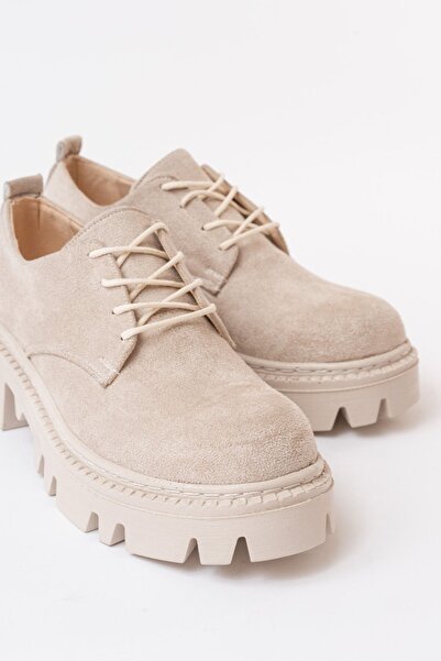 İNFON 868-754 Bağcıklı Günlük Yüksek Tabanlı Loafer Ayakkabı