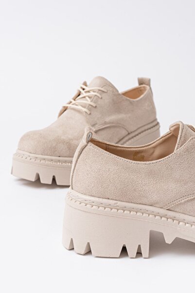 İNFON 868-754 Bağcıklı Günlük Yüksek Tabanlı Loafer Ayakkabı