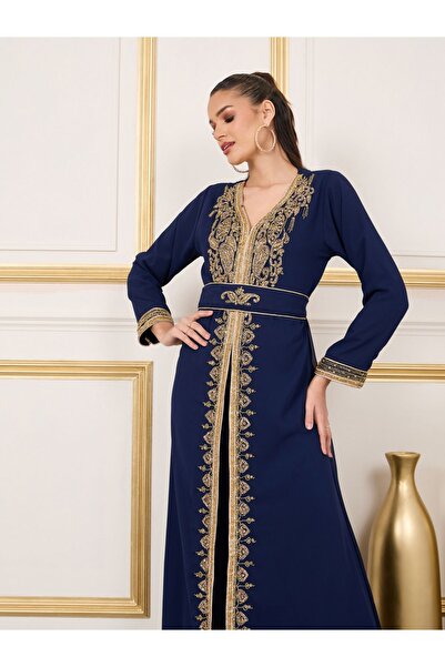 Maxim Creation By Styli Embellished Belted Kaftan