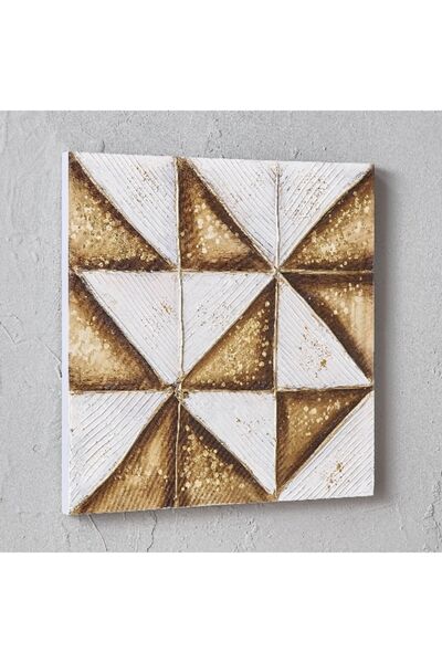 Home Box لوحة فنية جدارية مؤطرة مرسومة يدويًا من Walmer - 50x2.5x50 سم