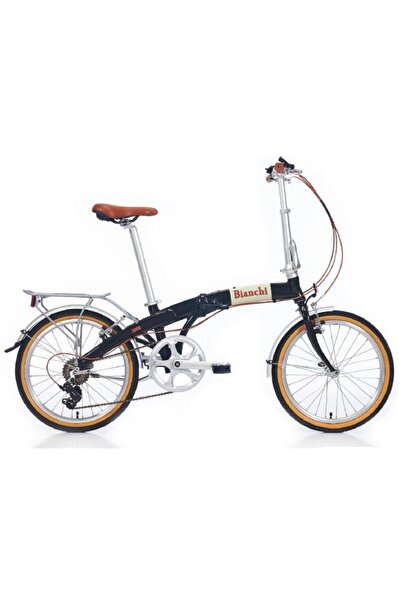 Bianchi New Vintage 20 Jant Katlanır Bisiklet (Siyah Glossy)