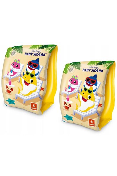 Toyaş 2-6 Years Original Licensed Baby Shark Inflatable Sleeve - Swimming Accessory 15*23cm
