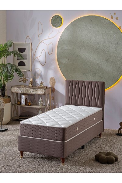 beehanem Almula Tek Kişilik 3Lü Set Yatak+Baza+Başlık