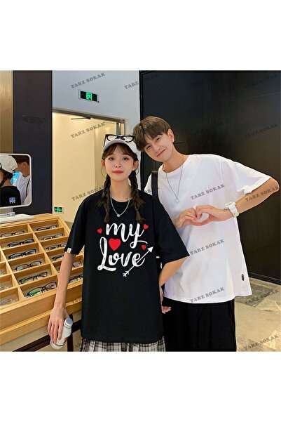 Tarzsokak Noul sezon Tir Harajuku Style Couple Lover Couple - 2 piese