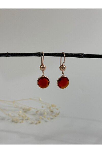 DURAN TAKI TASARIM Yakut Taşlı Gümüş Küpe