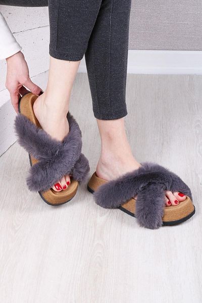 Glenz Papuci Daily Cross Plush pentru femei Ts1132