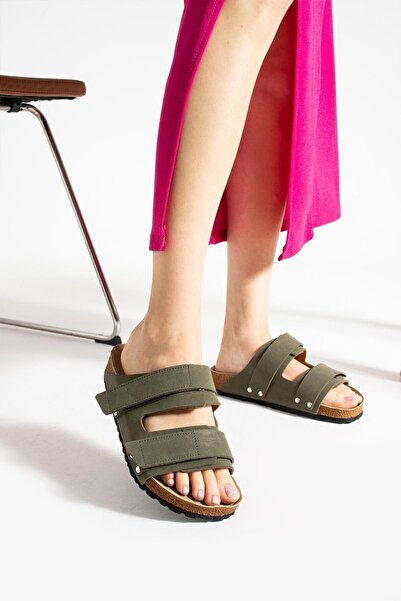 Glenz Papuci ortopedici pentru femei cu dublă cataramă cu velcro din plută TS1178