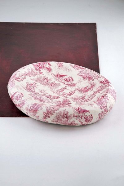 Bursa Porselen Dekor English Porcelain Dried Rose Plate