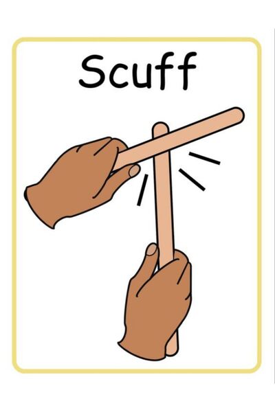 RAF Store Red 30 cm Wooden Rhythm Stick - 1 Pair