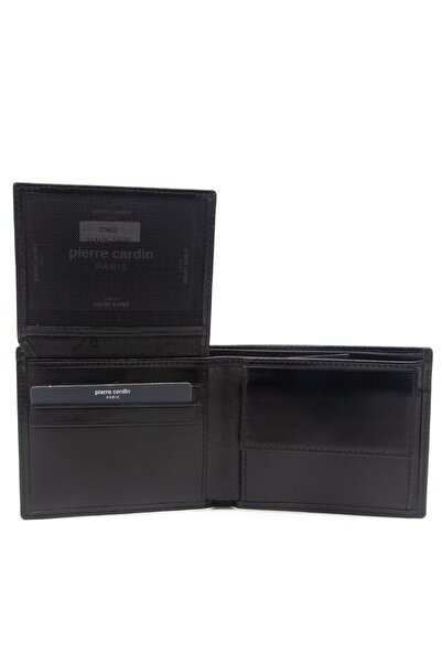 Pierre Cardin Men's Wallet - Black Analine Leather, Model 2062A55