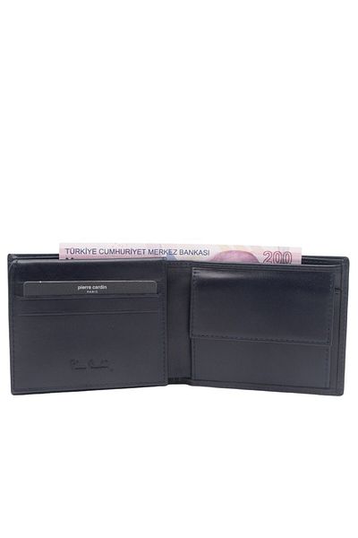 Pierre Cardin Men's Wallet - Navy Blue Analine Leather, Model 2062O15