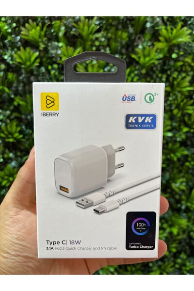 iBerry F603: Hızlı Şarjın Yeni Adı! 18W Type-C Şarj Cihazı (KVK Lisanslı)