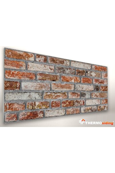 THERMOSİDİNG 10 Adet Barok Tuğla Taş Strafor Duvar Kaplama Paneli (B001) (50X...