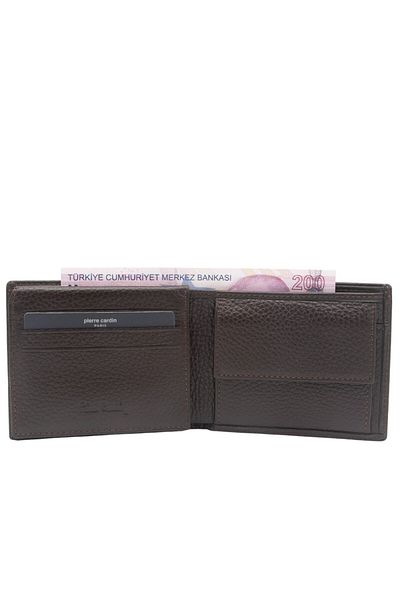 Pierre Cardin Leather Men's Wallet - Brown Floater, Model 2062A42
