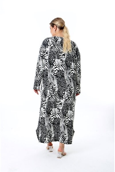 XL Modam Γυναικείο φόρεμα μεγάλου μεγέθους Strandart One Size Bust 140 cm Βάση 144 cm Lycra Cashmere