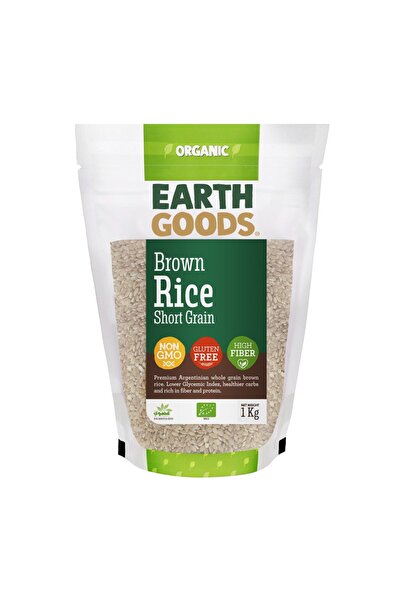 Earth Goods Organic Short Grain Brown Rice GF 1000g