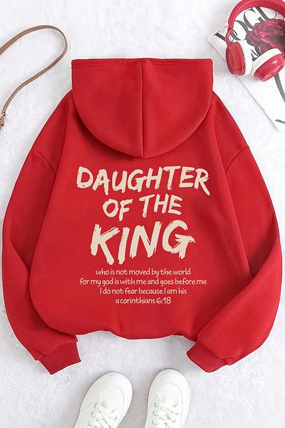 uyguntarz King's Daughter nyomott nagyméretű pulóver