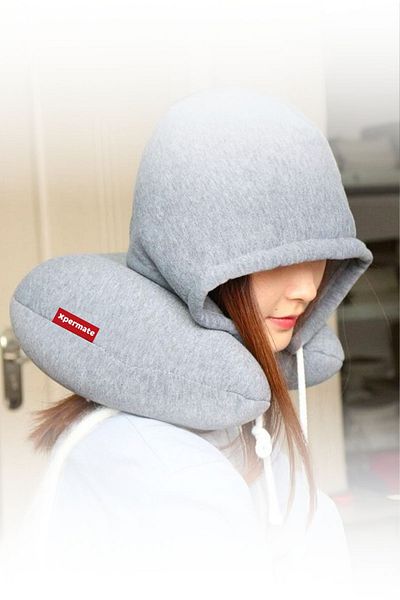 XPERMATE Neck Pillow with Hat and Travel Pillow