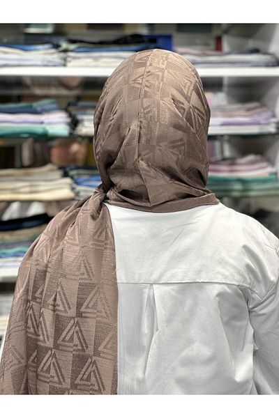 PİRAMİT Aura Logo Pattern Shawl