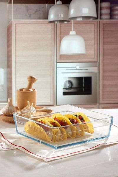 Paşabahçe Pasabahce Borcam Square Oven Glass Oven Tray 23 cm